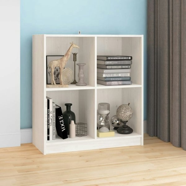 Berkfield Sideboard White 70x33x76 cm Solid Pinewood