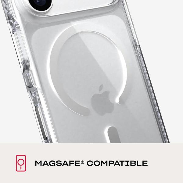 Tech21 Evo Crystal Case with MagSafe for iPhone 17/18 Pro 6.3" Clear Silver - T21-11642