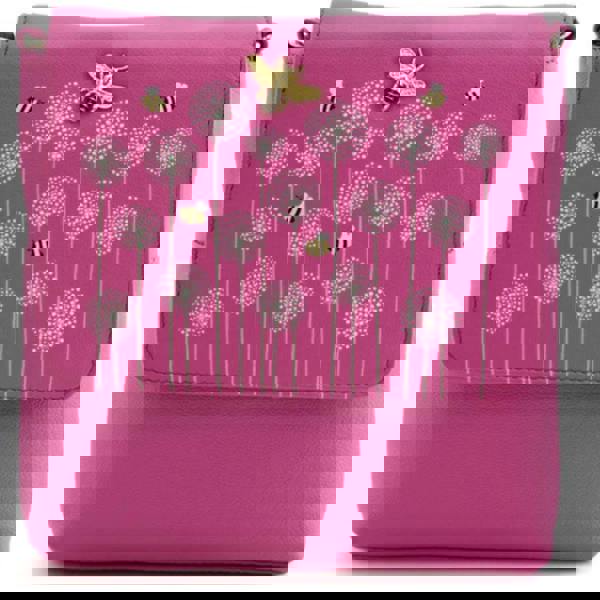 Mala Leather Moonflower Bee Small Crossbody Soft Leather Bag