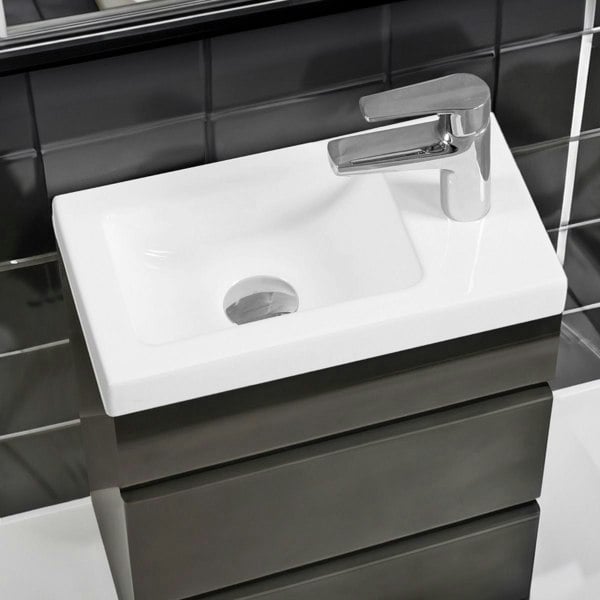 Limoge 7112 Ceramic 41cm Thick-Edge Slabtop Basin