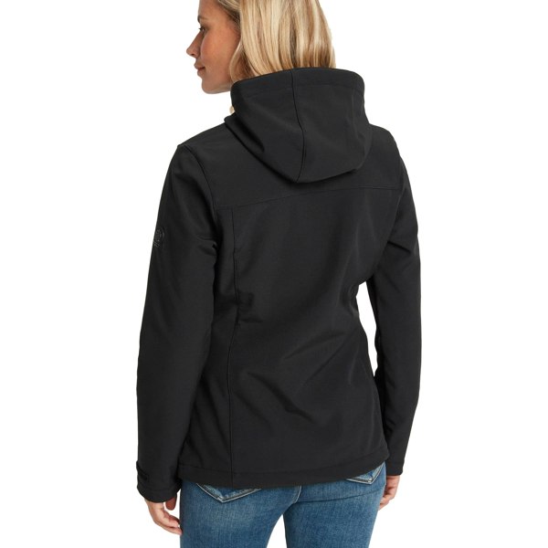 TOG24 Womens/Ladies Keld Hooded Soft Shell Jacket - Black