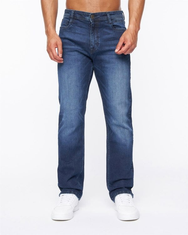 Duck and Cover Janstar Straight Leg Jeans Dark Wash