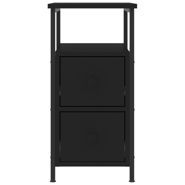 Berkfield Bedside Cabinets 2 pcs Black 30x60x60 cm Engineered Wood
