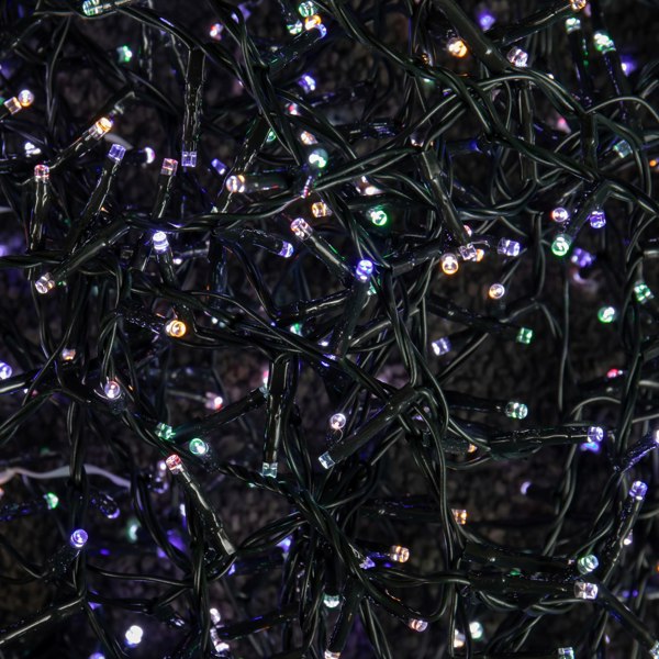 Samuel Alexander 15.5m 600 LED Colour Changing Christmas String Lights in White to Multi-Colour
