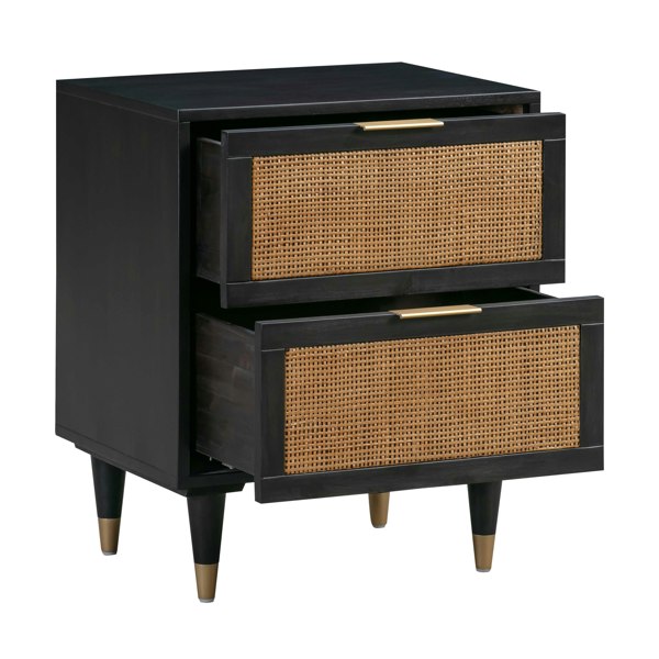 Furniture Edit Sierra Noir Nightstand Side End Table