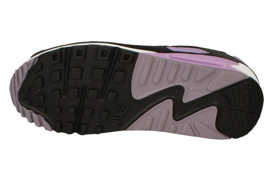 Nike Womens Air Max 90 Trainers Dh8010  103 - White Cool Grey Lilac 103 - Photo 4