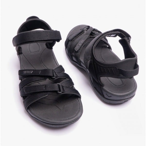 Teva TIRRA Womens Strappy Sandals Black/Black