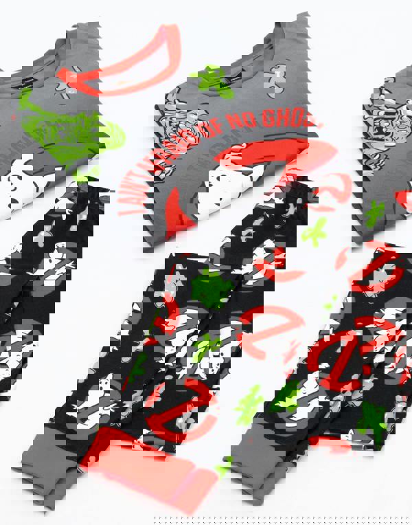 Ghostbusters Boys Multicoloured Logo Long Sleeve Long Leg Pyjama Set [dis]