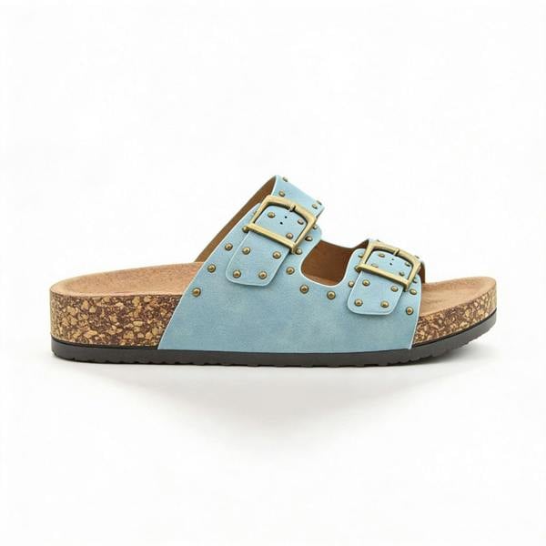 Heavenly Feet POLLY Mules Sandals   in  Blue