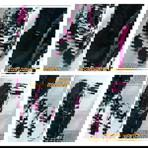 Aidapt Aluminium Compact Transport Wheelchair Pink