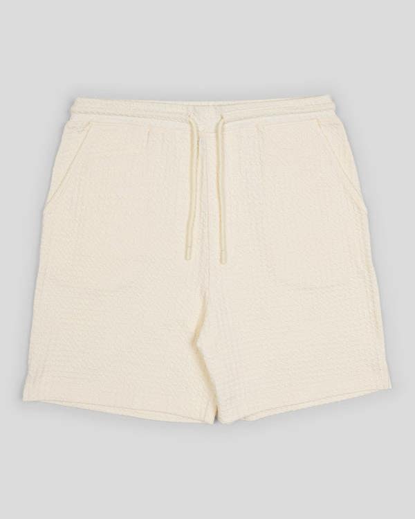 Steel & Jelly Leyton - Check Texture Jersey Shorts