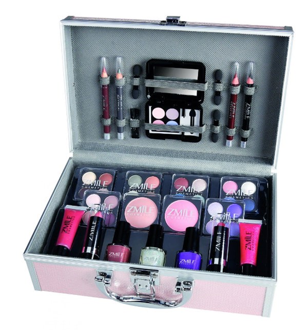 Glamza 42pc Eye Catcher Vanity Case - Light Pink Case