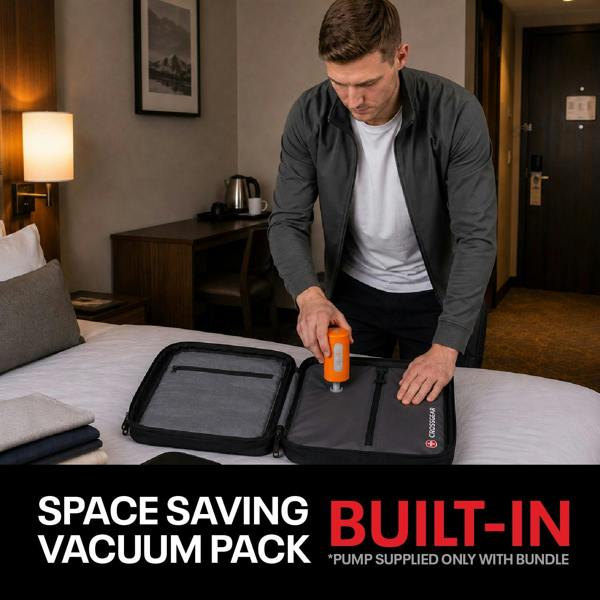 Crossgear iTOUR 40cm Cabin Backpack - Vacuum Pack, USB, 22L