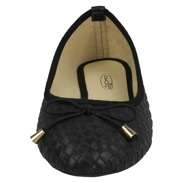 Spot On Ladies Spot On Weaved Design Ballerinas F80381