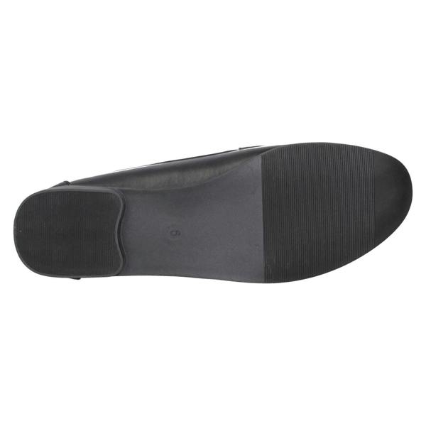 Spot On Ladies Spot On Flat Loafer Saddle Trim Wide Fit Shoes F80561