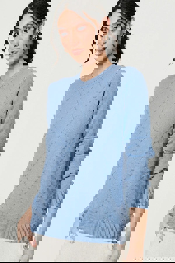 Izabel London Slim Fit Textured Knit Jumper