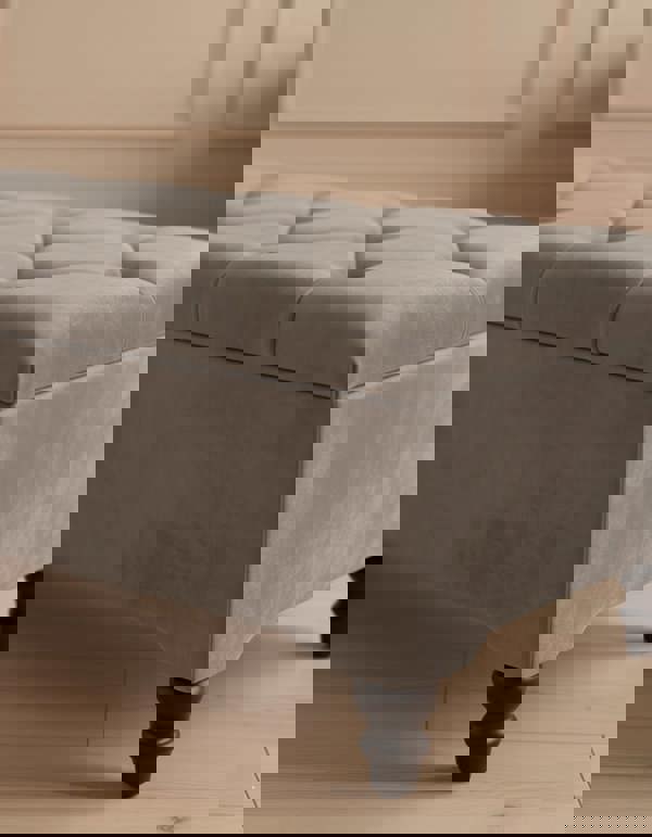 ISTOOLS Luxury Velvet Storage Ottoman Bench – Chesterfield Coffee Table