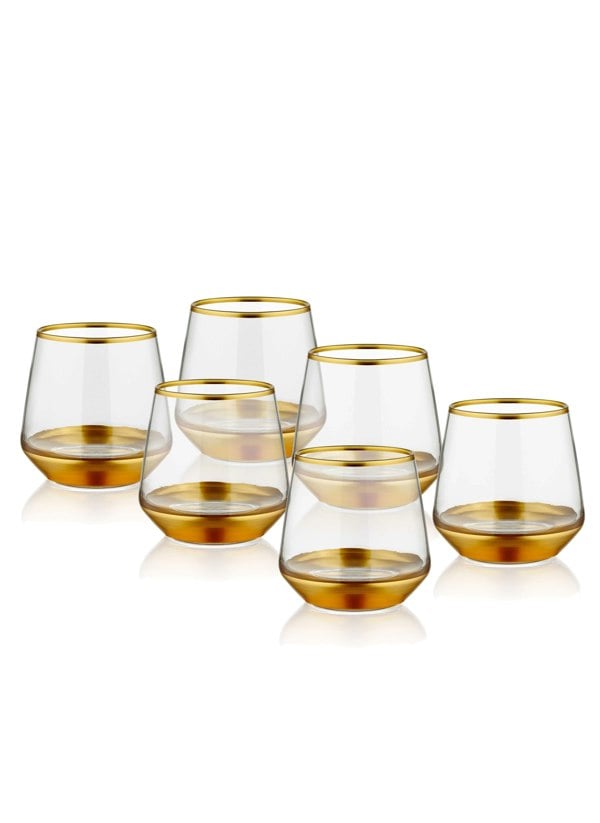 Rozi Glam Collection Gold Tumblers (Set of 6)