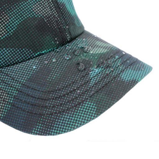 Heather Hats & Accessories Water Resistant Waxed Cotton Baseball Trucker Cap, Cotton Lining, Outdoor Wear, Turquoise
