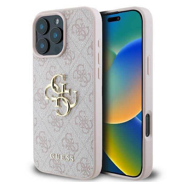 Guess 4G Big Logo Case for iPhone 16 Pro Max 6.9" Pink - GUHCP16X4GMGPI