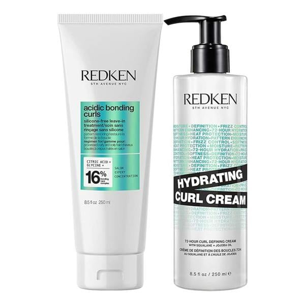 Redken Acidic Bonding Curls Leave-In Treatment Curl Cream Duo