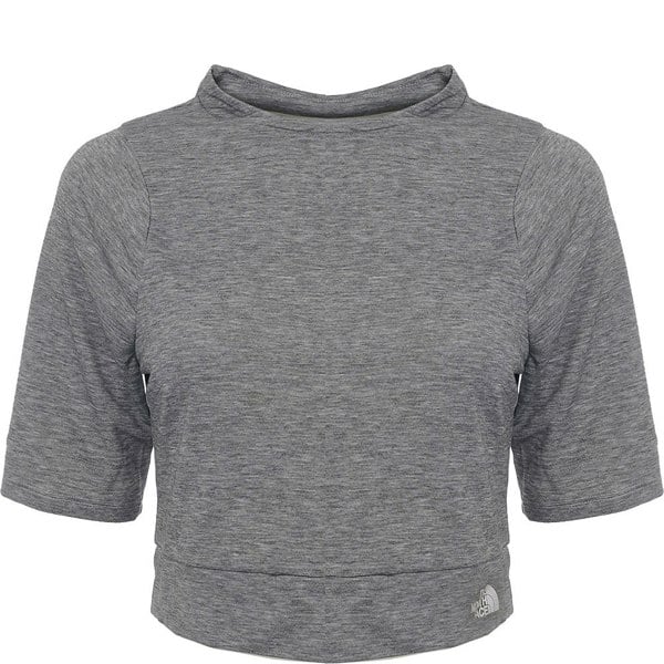 The North Face Women's Grey Vyrtue Cropped T-Shirt
