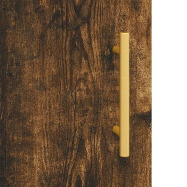 Berkfield Wall Mounted Cabinet Smoked Oak 34.5x34x90 cm