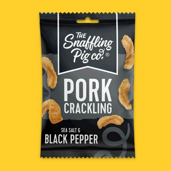 The Snaffling Pig Co Black Pepper & Sea Salt Pork Crackling Case