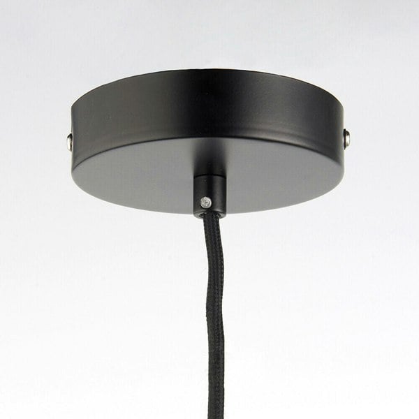 Ceiling Pendant Light Matt Black 40W E27 Dimmable Studio Cable Set Loops