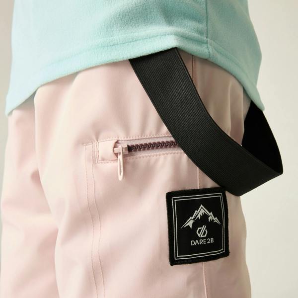 Dare 2B Childrens/Kids Pow III Insulated Ski Trousers - Pink Haze - 