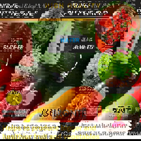 Bronte Heritage All-Purpose Fruit & Veg Plant Food 250g – Fast-acting, nutrient-rich fertiliser with potassium for bigger crops, Easy-mix, resealable