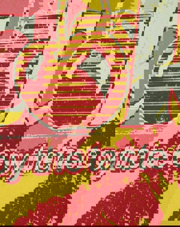 Coca Cola Womens Yellow Cherry Coke Lips Graphic Short Sleeved T-Shirt