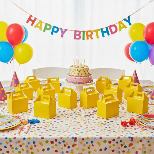 Cardboard Party Food Boxes in Mixed Pack Sizes for Cakes, Snacks and Treats image 9
