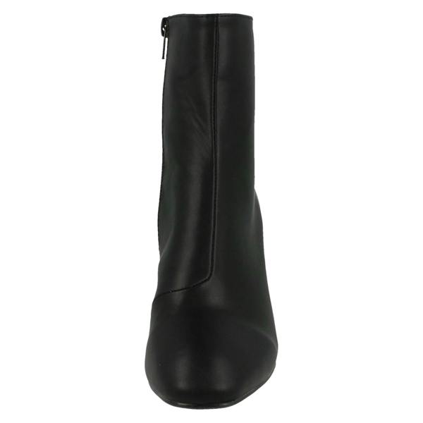 Spot On Ladies Spot On Block Mottled Heel Ankle Boots