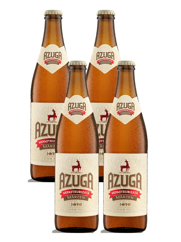 Azuga Nepasteurizata Marzen (Unpasteurised) Beer 4x500ml