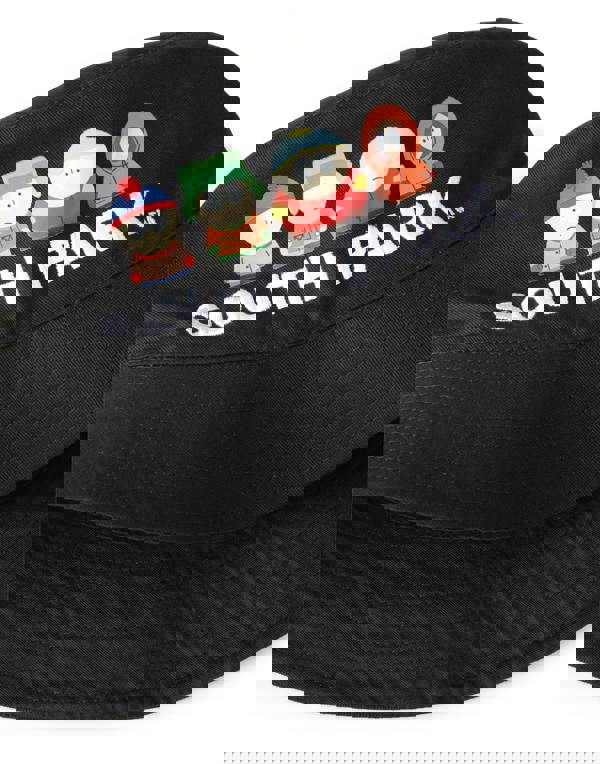 South Park Mens Black Character Line Up Bucket Hat (One Size)