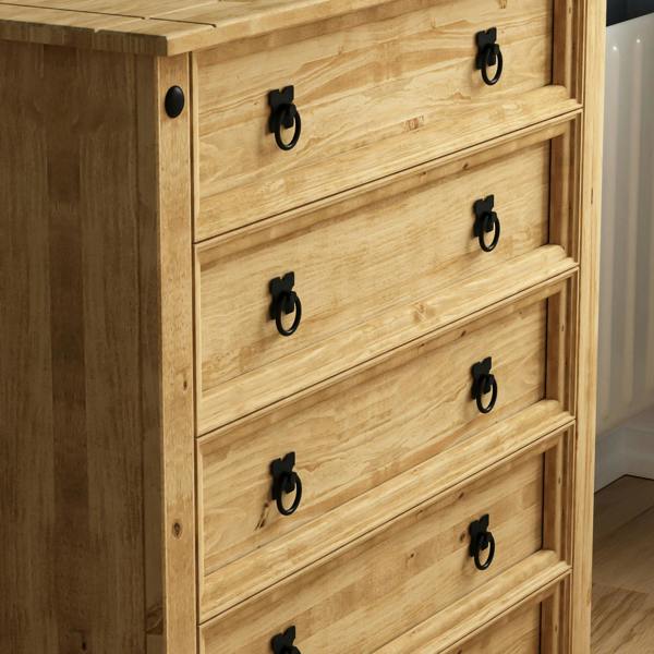 Vida Designs Corona Rustic 5 Drawer Chest