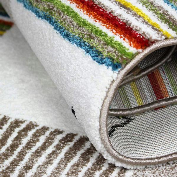Unicorn Rug Kids Children Beige Nursery Carpet Woven Play Room Mat for Baby Girls Boys Bedroom