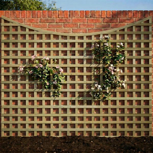 3 pack trellis concave top privacy square [w.6ft x h.4ft] 1