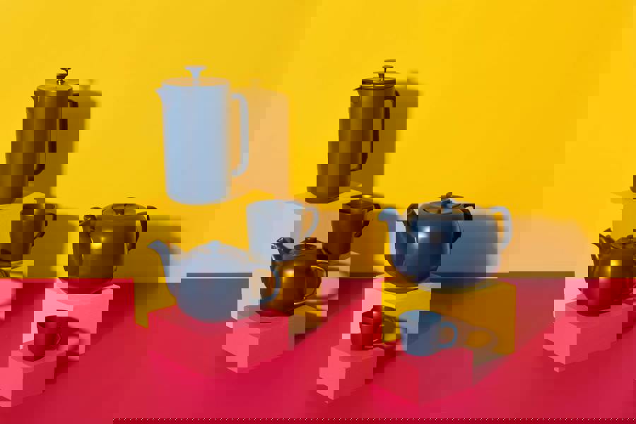 La Cafetière Arezzo 8 Cup Cafetière, Navy, 1L