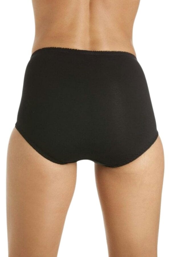 Camille Womens Classic Cotton 3 Pack Control Briefs White