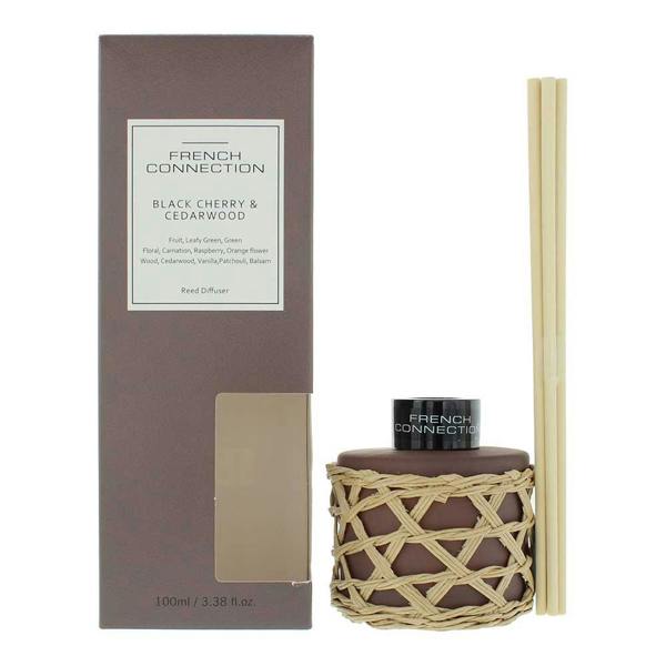 French Connection Bamboo Collection Black Cherry & Cedarwood Reed Diffuser 100ml