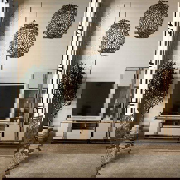 Furniture To Go Grafton TV Unit in Cream and Oak