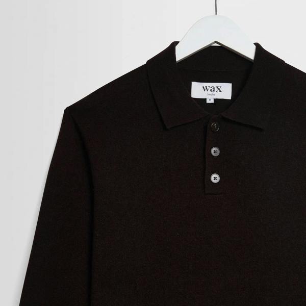 Wax London Lawrie Soft Merino Wool Polo