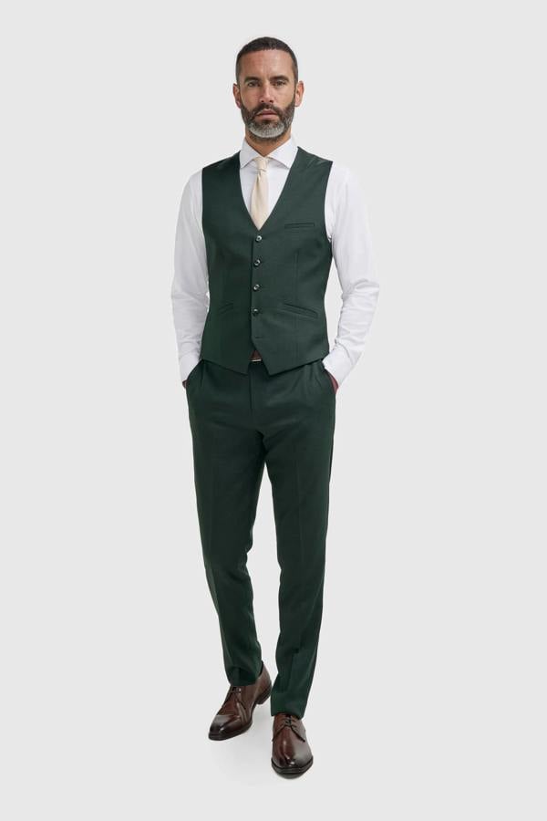 House of Cavani Malibu - Men's Forest Green Waistcoat