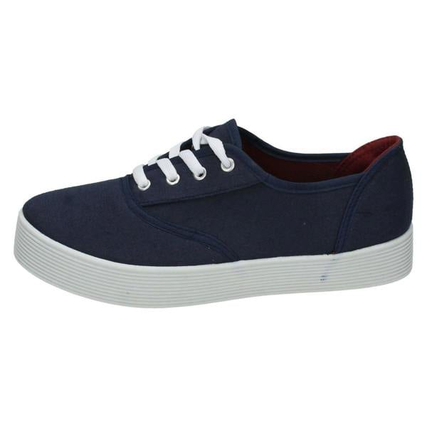Spot On Girls Spot On Canvas Lace Up Platform Shoes