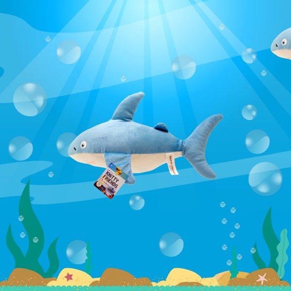 Rewind Plush Sea Creature Stuffed Toy Sean The Shark Ocean Collection