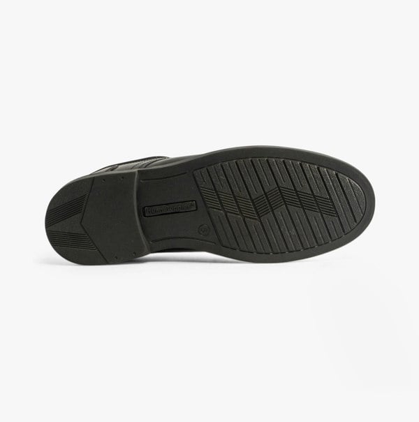 Hush Puppies TOMMY Boys Leather School Shoes Black