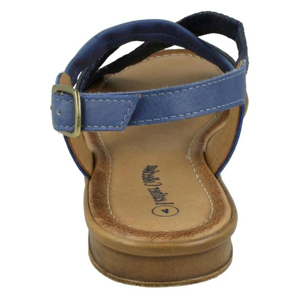 Leather Collection Ladies Leather Collection Flat Slingback Sandals