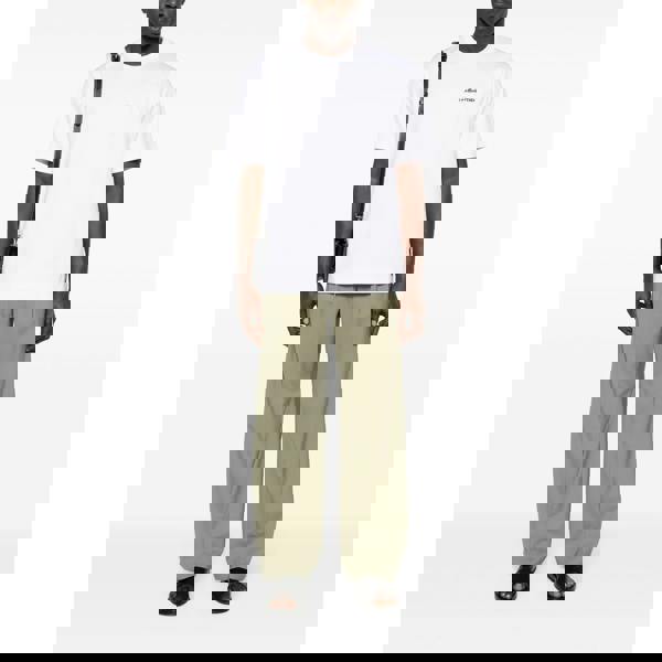 Fendi Embroidered Made in Fendi T-Shirt   in  White